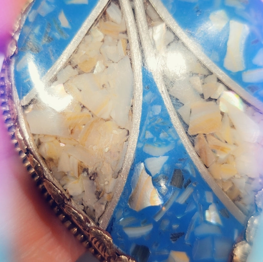 Multi Stone Tibetan Pendant