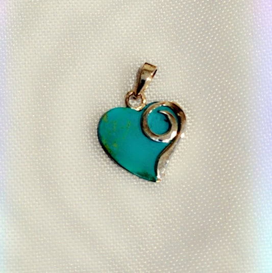 Sterling Turquoise Mini Pendant