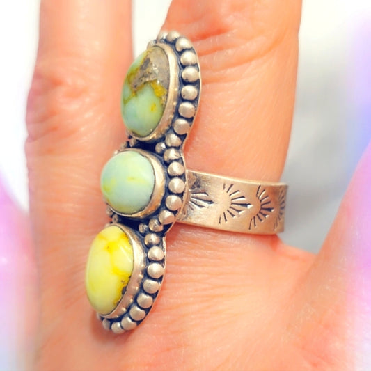 Palomino Turquoise Sterling Gemstone Ring