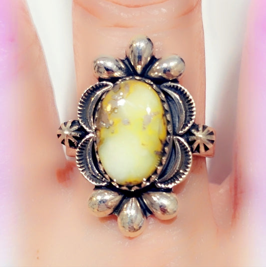 Palomino Turquoise Sterling Gemstone Ring
