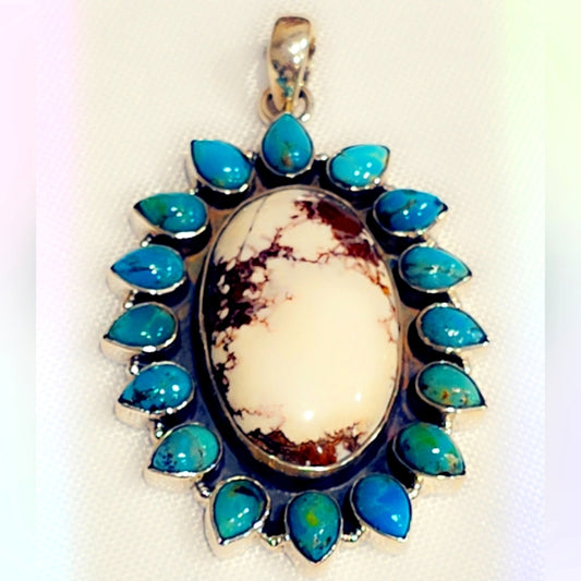 Buffalo Turquoise Gemstone Pendant
