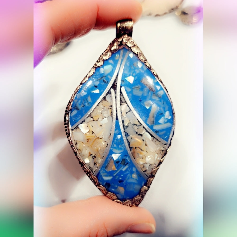 Multi Stone Tibetan Pendant